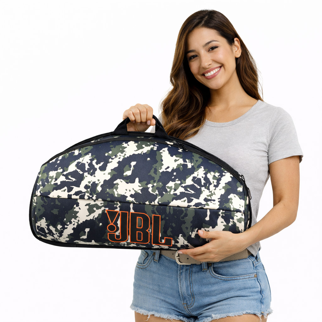 Bolsa Case de Boombox JBL 1 2 3 4 Interior Aveludado Bolso Externo Alça Dupla Ajustável Resistente