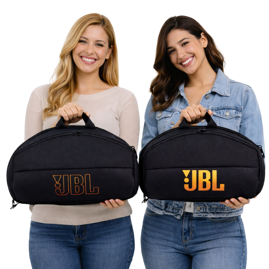 Case de Boombox JBL 1 2 3 4 Resistente a Respingos Bolso Externo Alça Regulável