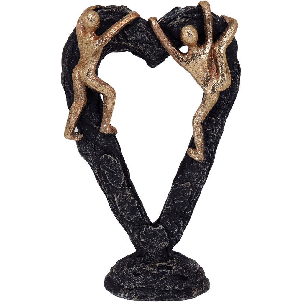 Escultura Resina 23x14x6cm Dourado Home&Co Decorativo Casa Decoracao Utilidade Presente