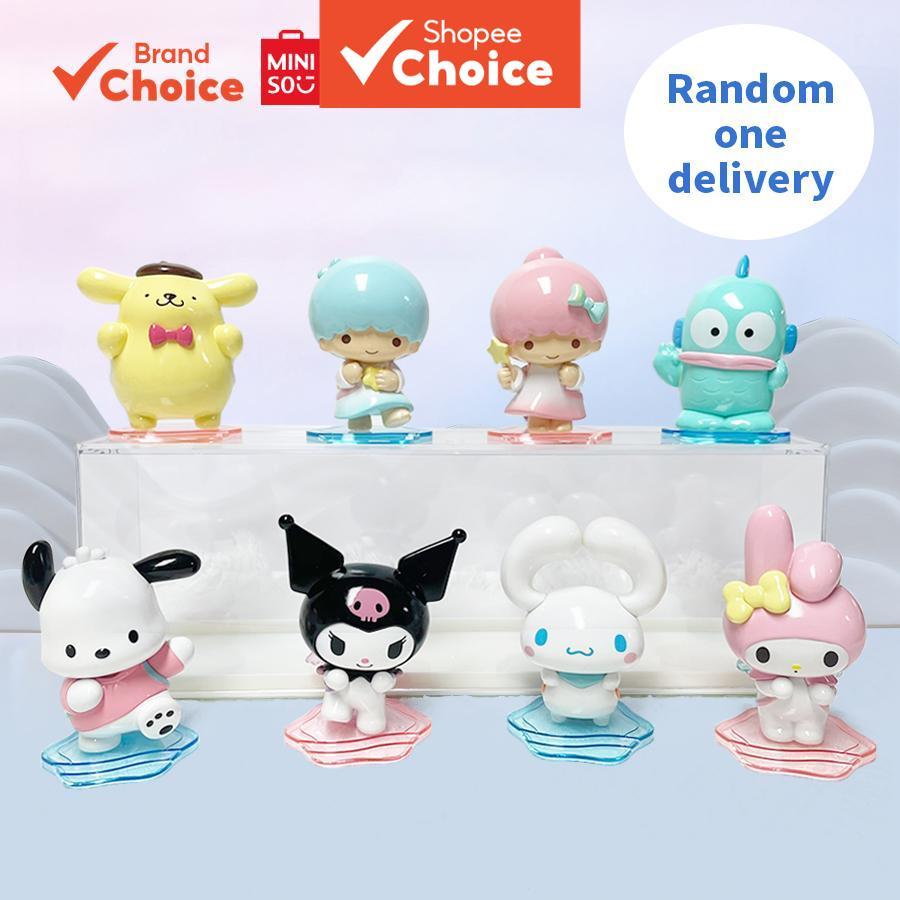 MINISO  sanrio backpack pals série - figurinhas divertidas e colecionáveis de kuromi, my melody e mais (entrega