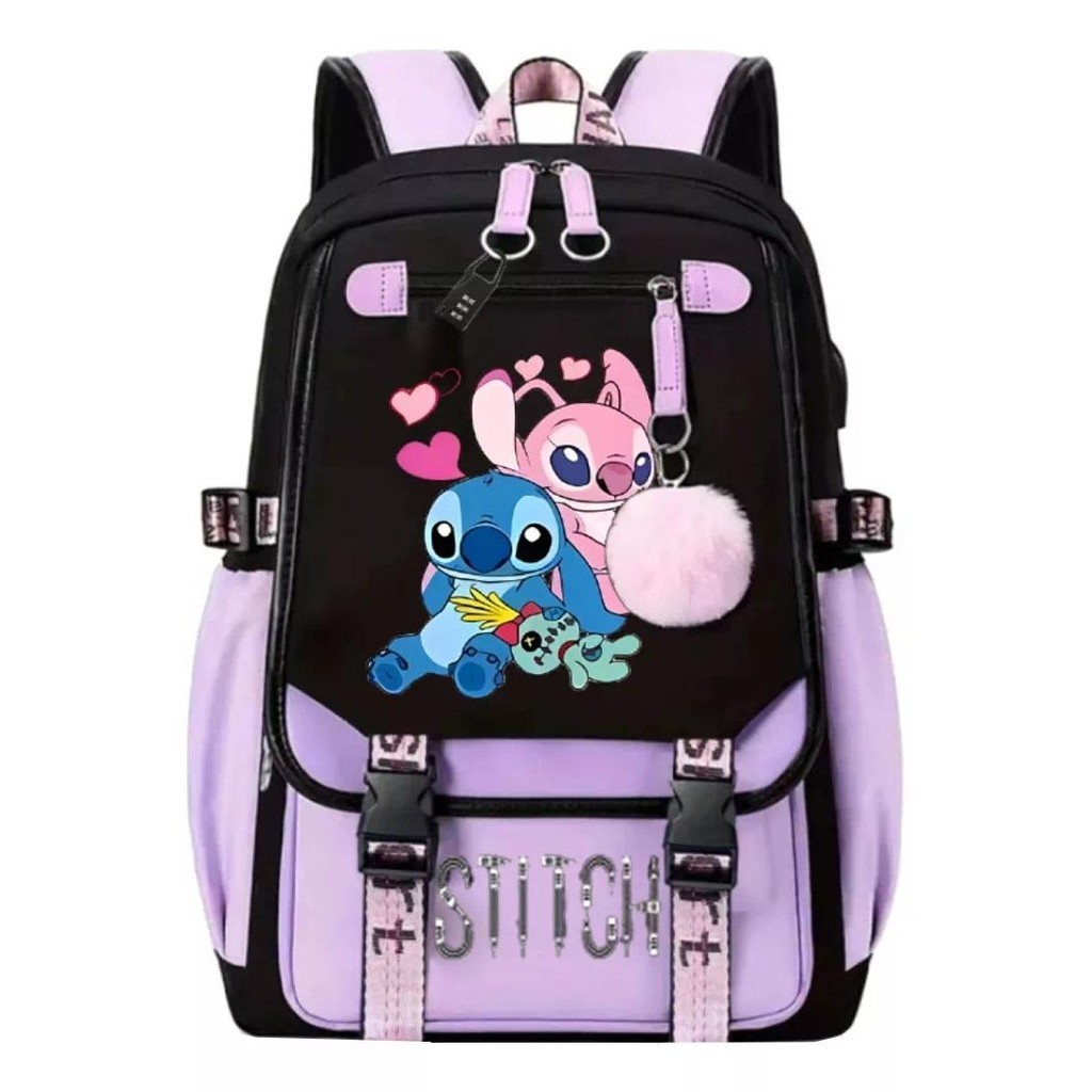 2024 Nova Série Lilo E Stitch Mochila De Grande Capacidade , Bolsa Escolar