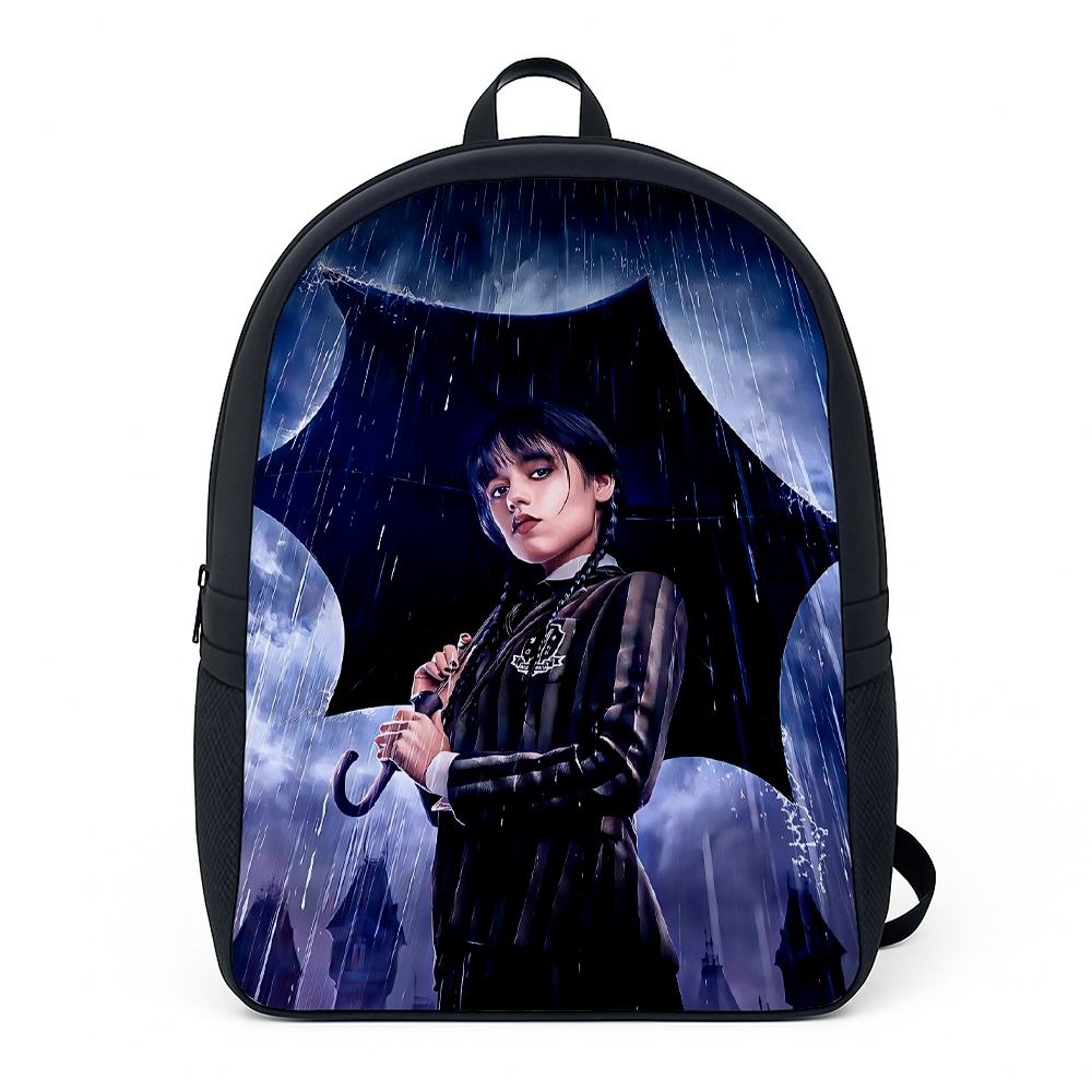 Mochila Escolar Estampada Com Wandnha Addms Mãozinha Série Alça Reforçada Infantil Juvenil de Lona