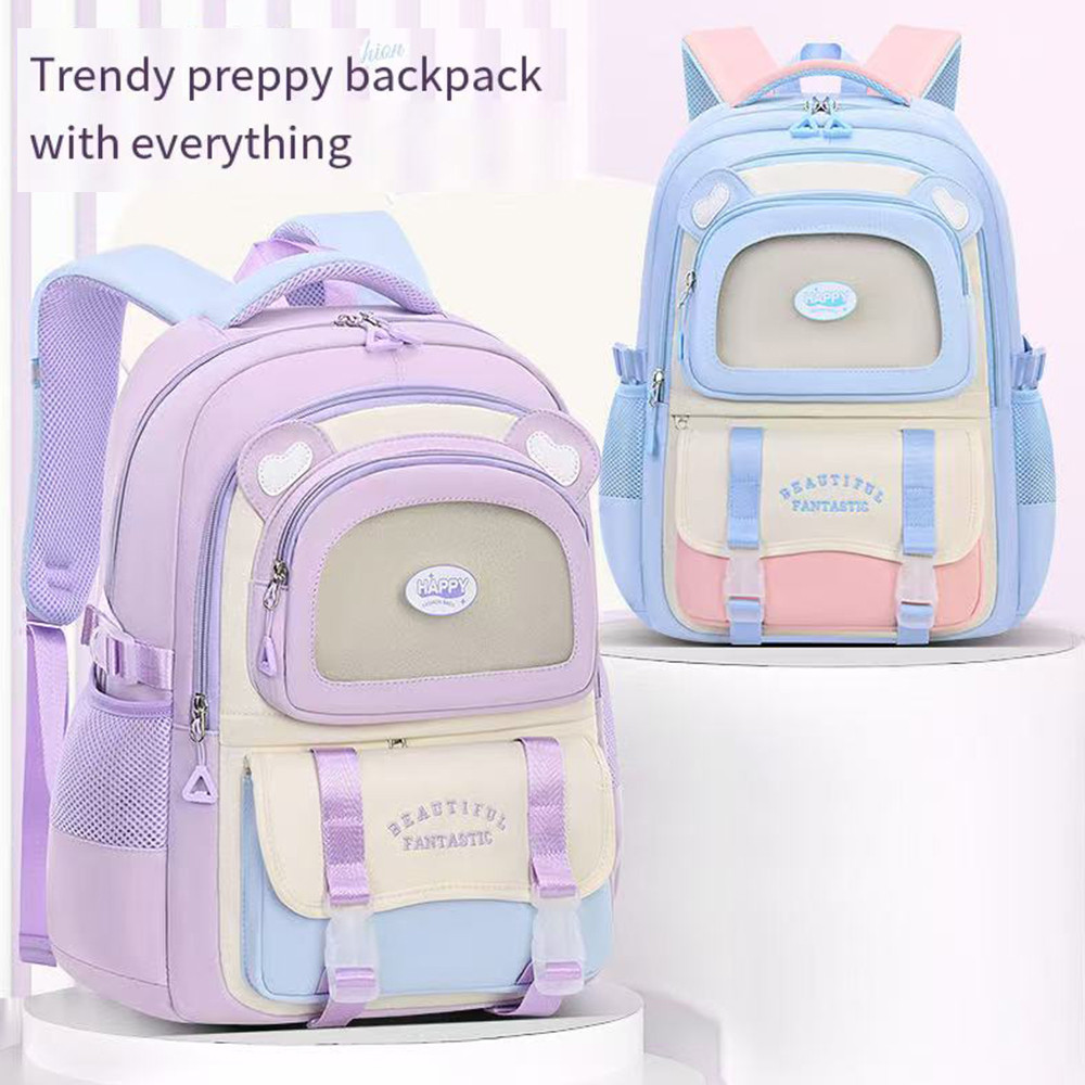Estudantes Do Ensino Fundamental Mochila Meninas 2-6 Séries Novas À Prova Dwaterproof Água Ultraleve Grande Capacidade A