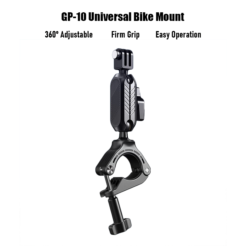 GP-10 Universal Bike Mount Dual 360 Ball Head Anti-Shake Para Action Cam Phone
