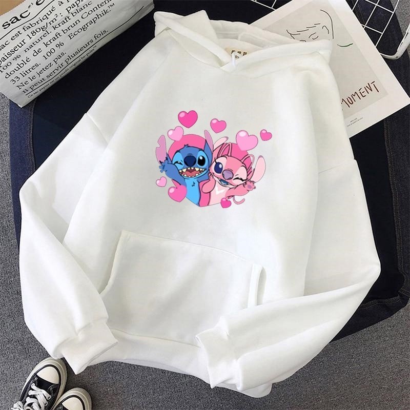 Outono Inverno Solto Casual Escovado Anime Top Jaqueta De Moletom Com Capuz Moda Impresso Camisa Casal  life
