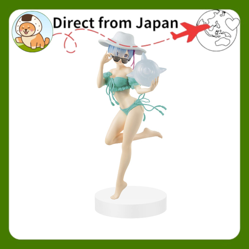 Re:ZERO −Starting Life in Another World− EXQ Figure Rem Vol.3 Anime Figure Re:Zero Swimsuit Prize [Direto do Japão]