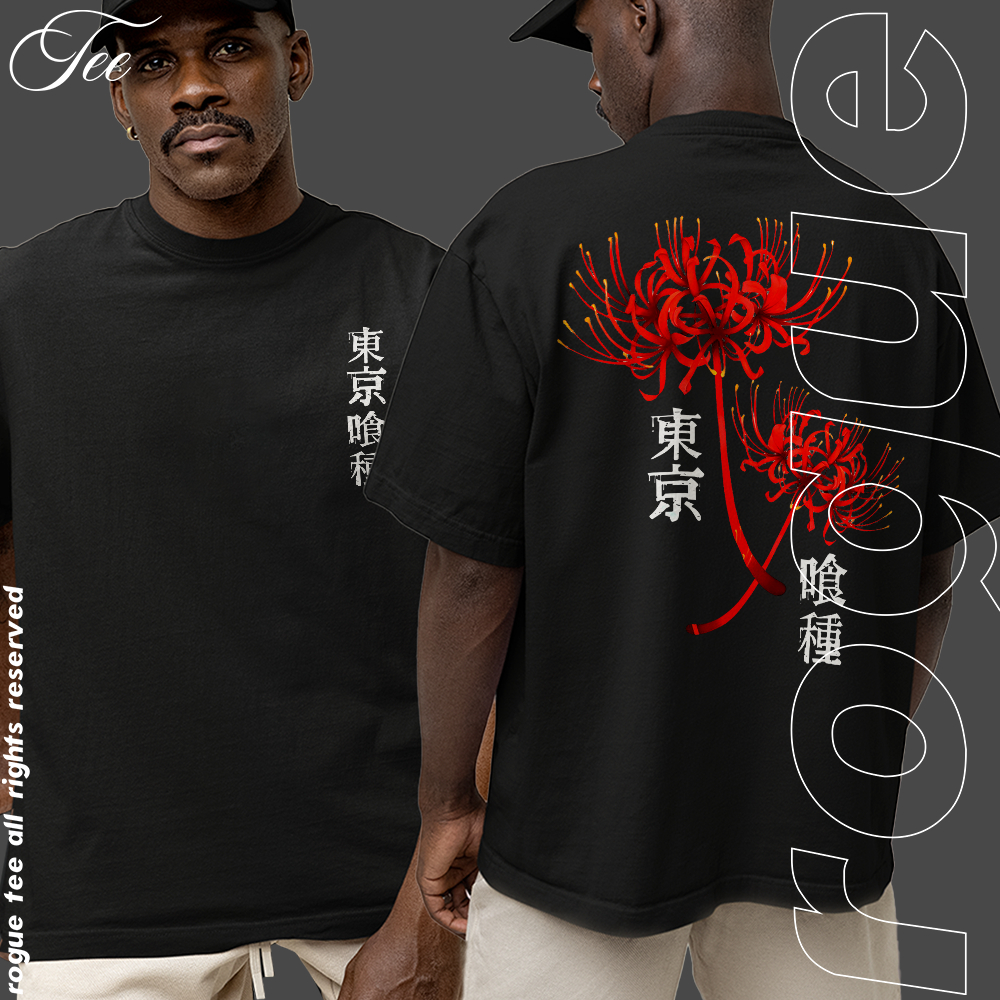Camiseta Basica e OVERSIZED Tokyo Ghoul Lycoris Radiata Stage Life Anime Unissex