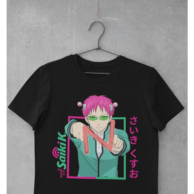 Camiseta Basica Unissex Saiki K Kusuo The Disastrous Life Gelatina Cafe Anime Japanese Unissex