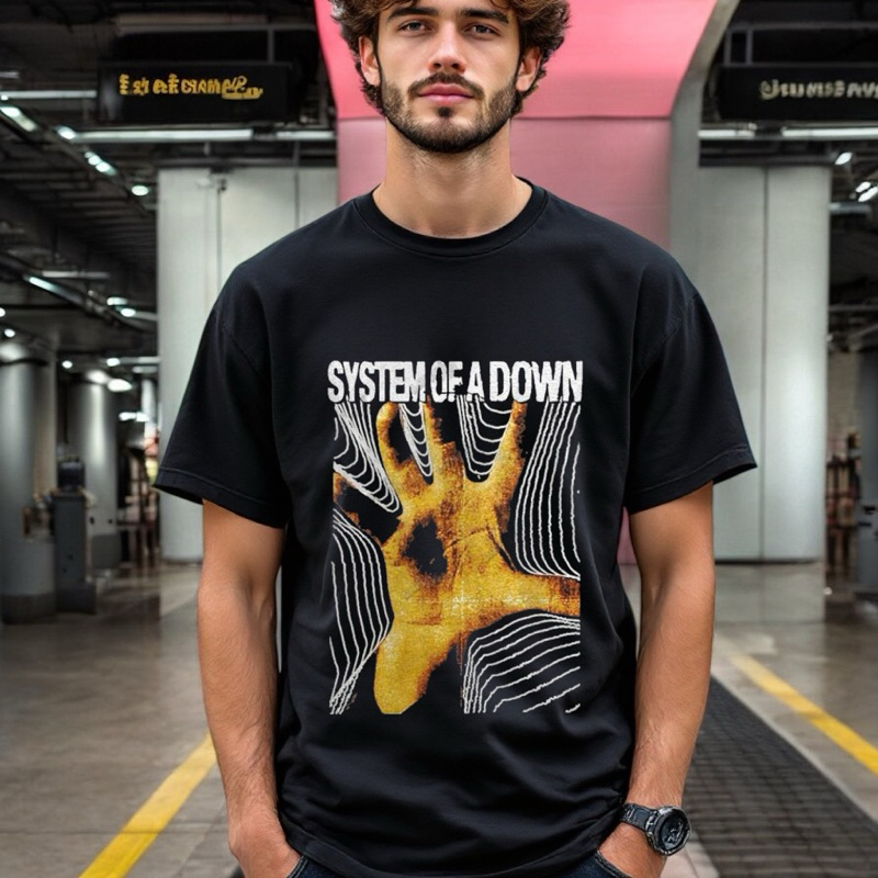 Camiseta Hard Rock System Soad Unissex Blusa Masculina Slim Show Brasil Turnê Banda Famosa Feminino Casual Streetwear