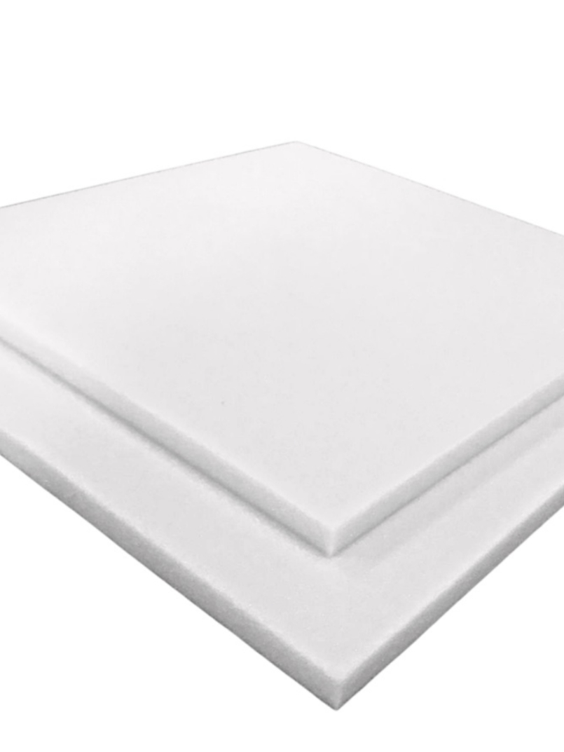 Espuma sob medida D28 45cm x 45cm x 1cm para Estofado Cadeira 1 peça Promoção