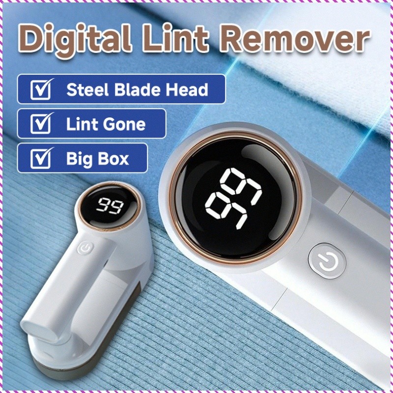 [Recarga Rápida] Intelligent digital display rechargeable electric shaving machine Máquina de Barbear Elétrica/Fiapos