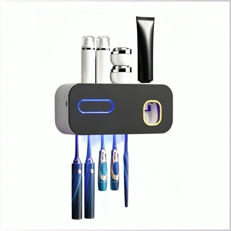 [Smart UV Sterilizer] Intelligent UV Toothbrush Holder Wall Mounted Dispenser/Toothbrush Sterilizer