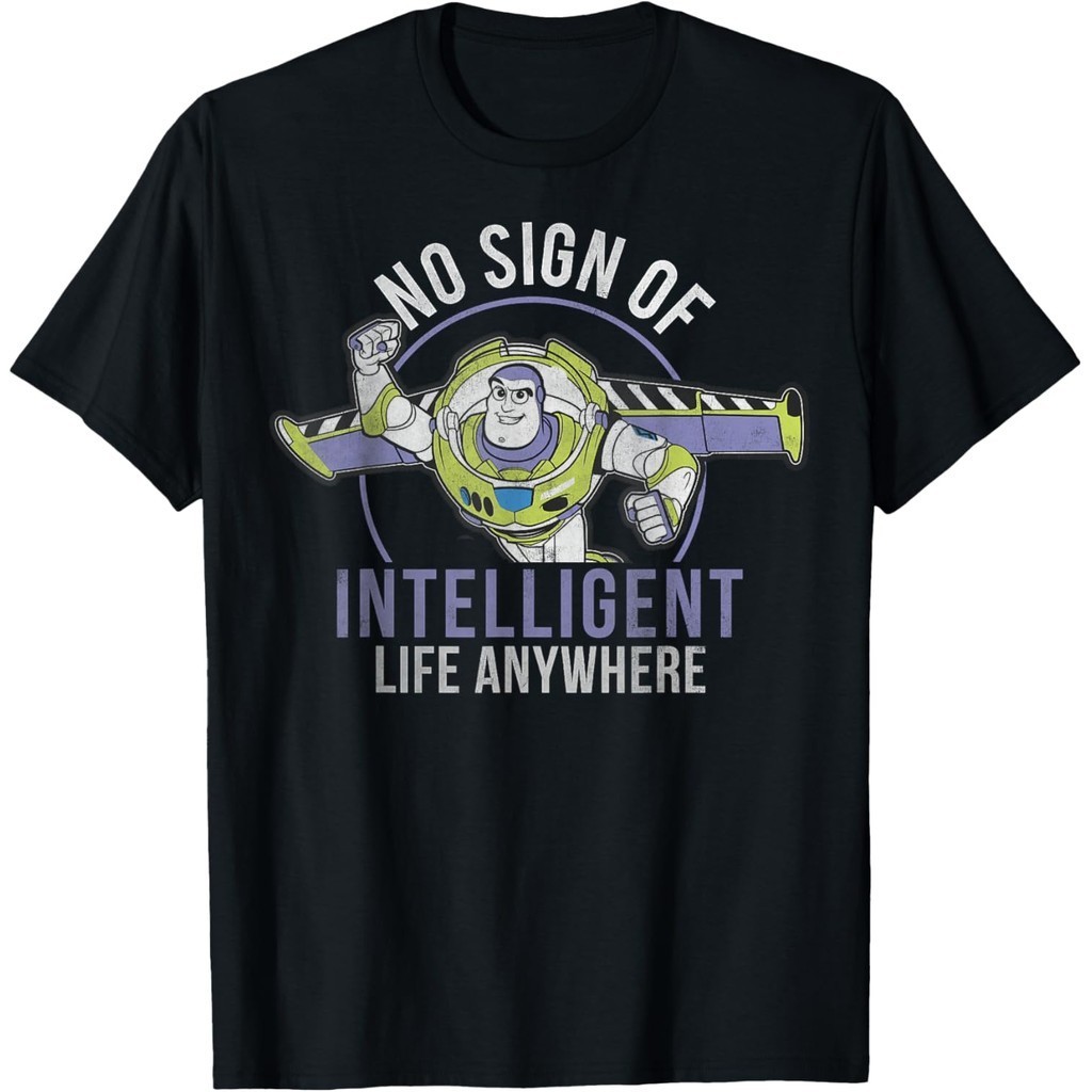 Camiseta Masculina AINIM Toy Story Buzz Lightyear Intelligent Life T-Shirt