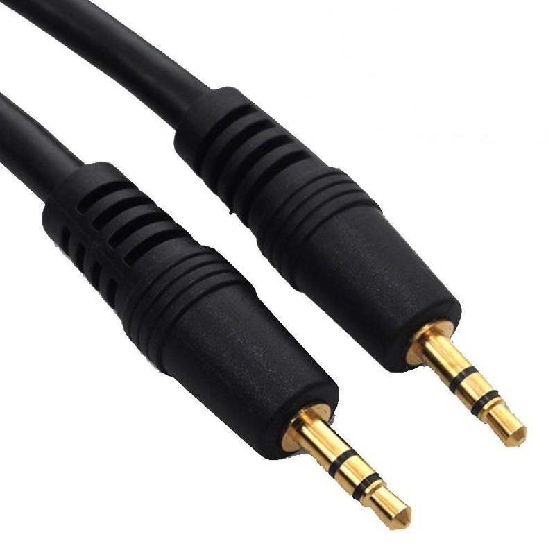 CABO DE SOM AUXILIAR PARA CELULAR P2 STÉREO PLUG DE FONE CURTO 20CM