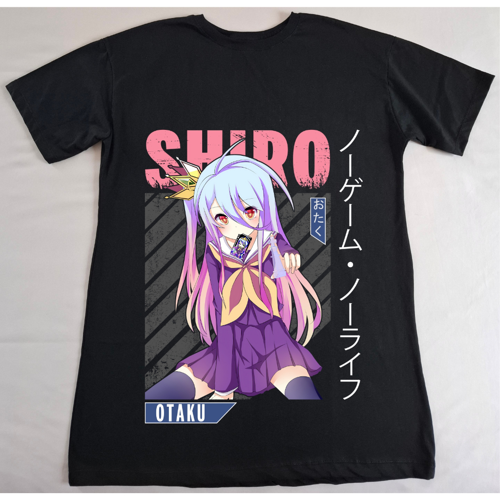 Camiseta No Game No Life Anime Unissex 100% Algodão Premium Macio Ao Toque Conforto E Qualidade