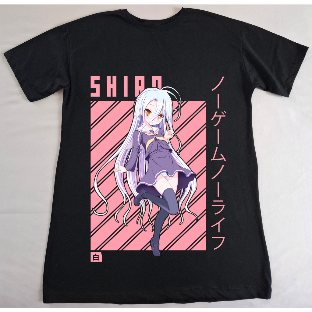 Camiseta Anime Unissex No Game No Life  100% Algodão Premium Macio Ao Toque Qualidade E Conforto