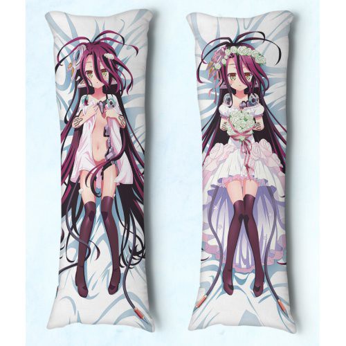 Travesseiro de Abraçar Body Pillow Dakimakura Tam 90X30 Anime No game no Life Shuvi Dola