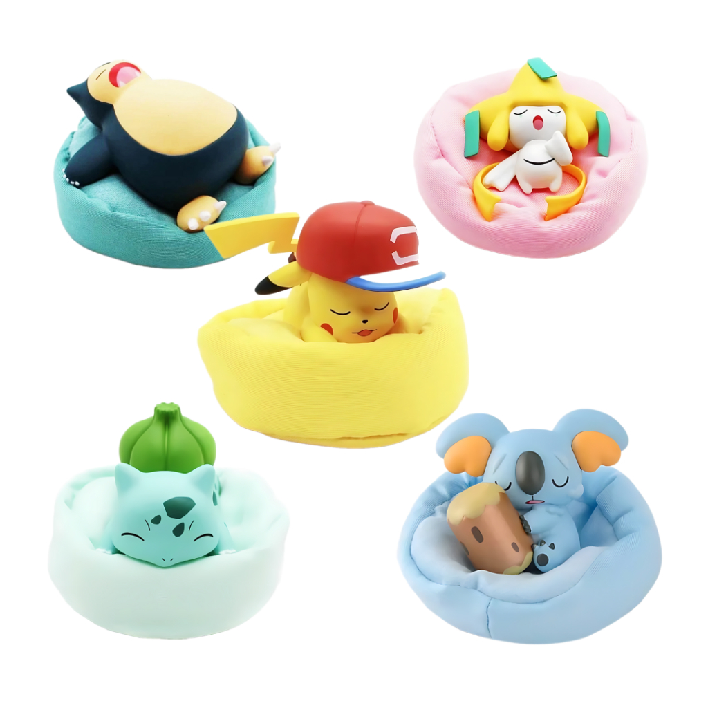Boneco Pokémon Dormindo Action Figure Edição Sonho Estrelado Decoração Desenho Anime