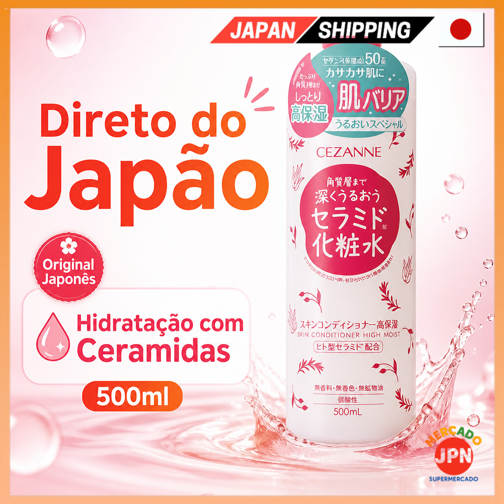 Cezanne Cézanne Skin Conditioner Highly Hidratante 500ml Ceramide Tamanho Grande Direct from JAPAN