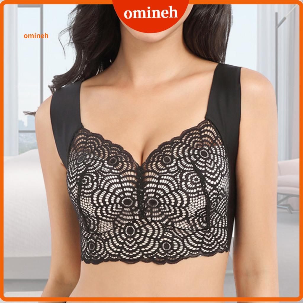 Wireless Bra Women Comfortable Women's Plus Size Lace Soft Push-up Full Coverage No Underwire Everyday Supportive for So