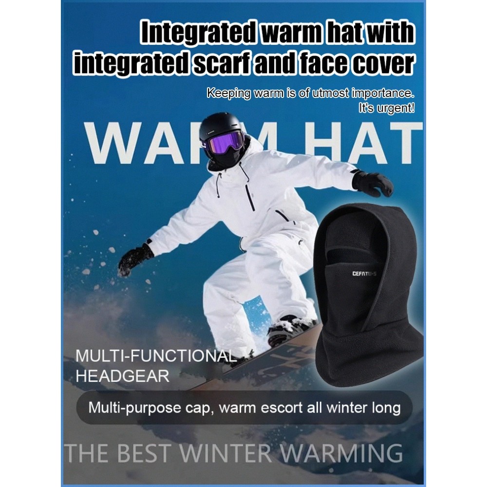 Mask Sports Outdoor Headgear Comfortable Fit Lightweight and Soft Neck Brace Keep Warm Zipper
