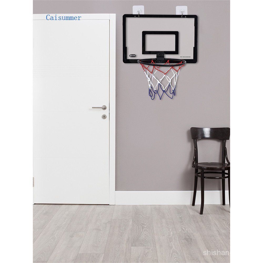 Over-the-Door Basketball Hoop - Indoor Mini with Flexible Foldable Wall Mount, 1 Ball
