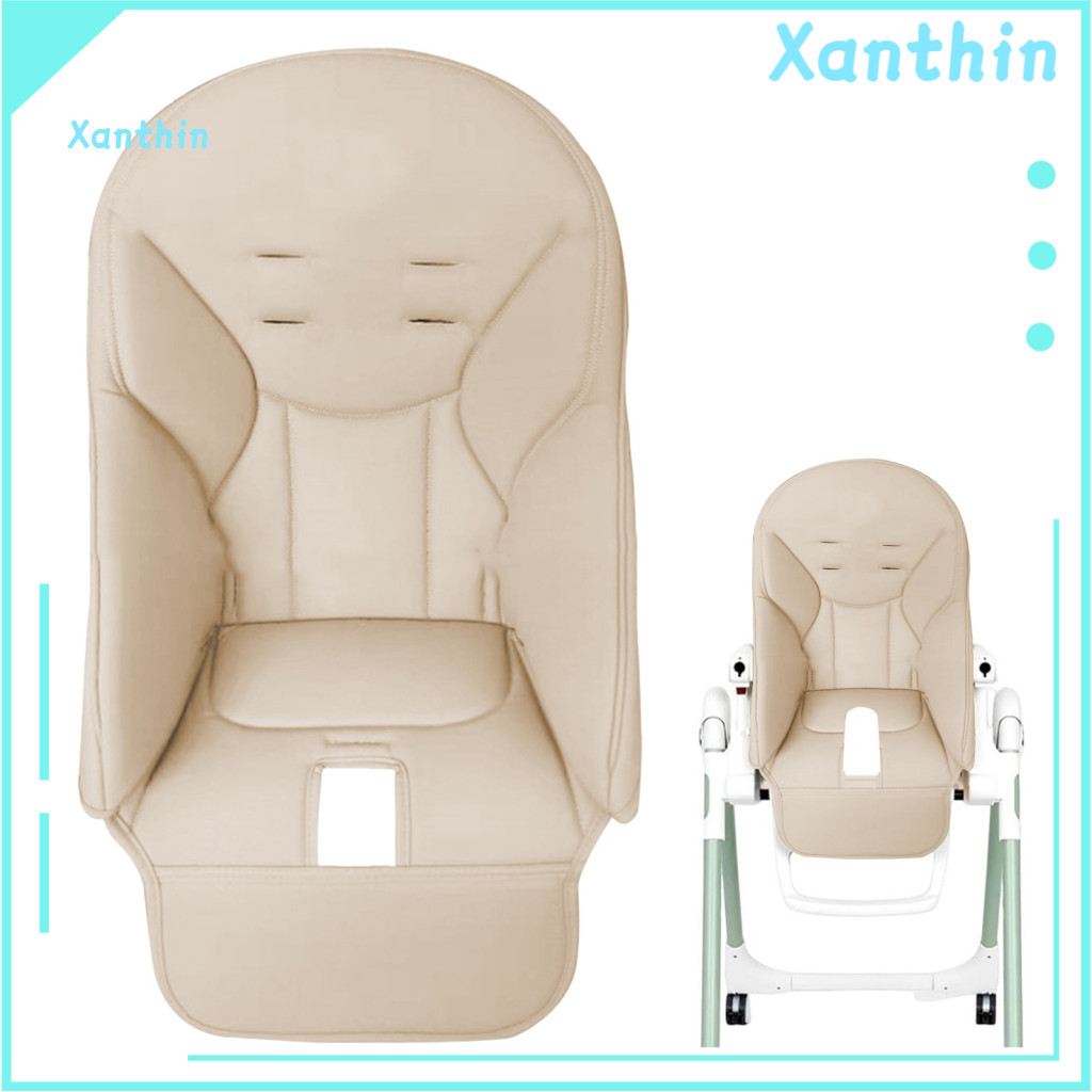 High Chair Cover Baby Cushion Replacement Non-slip Faux Leather Dining Pad for Toddler Kids Comfortable Highchair Seat P