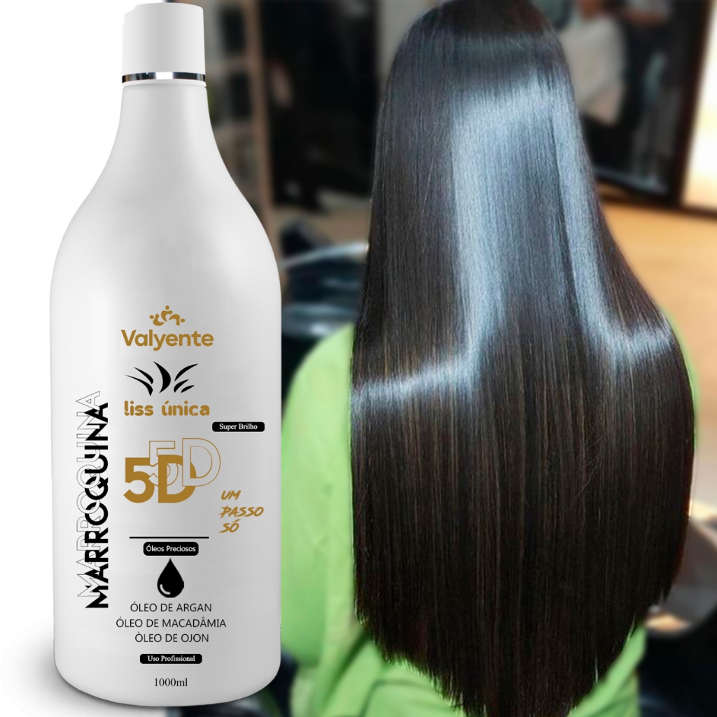 Liss Única: Marroquina de Alta Performance 5D Valyente  | Hidrata E Condiciona Profundamente