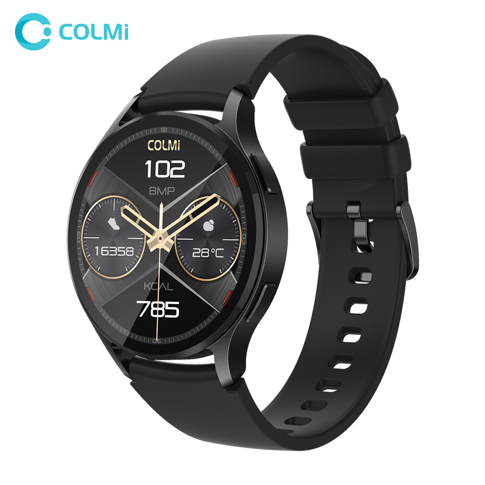 Relógio inteligente COLMI i28, tela AMOLED 1,43 pol. HD 100Hz, ligações Bluetooth, monitoramento cardíaco, IP68 à prova