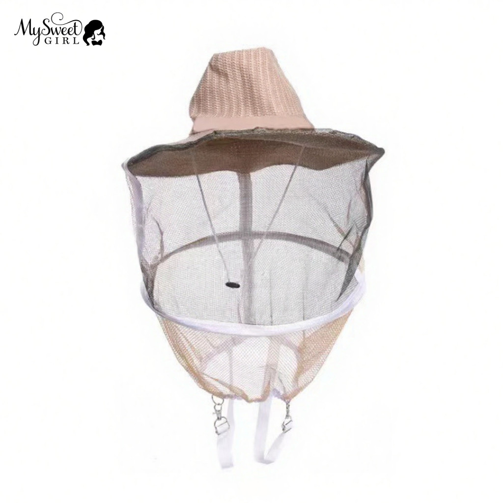Apiary Hat and Veil Beekeeping with Adjustable Straps Wide Brim Full Mesh Visor Bee Protection for Face Neck Comfortable