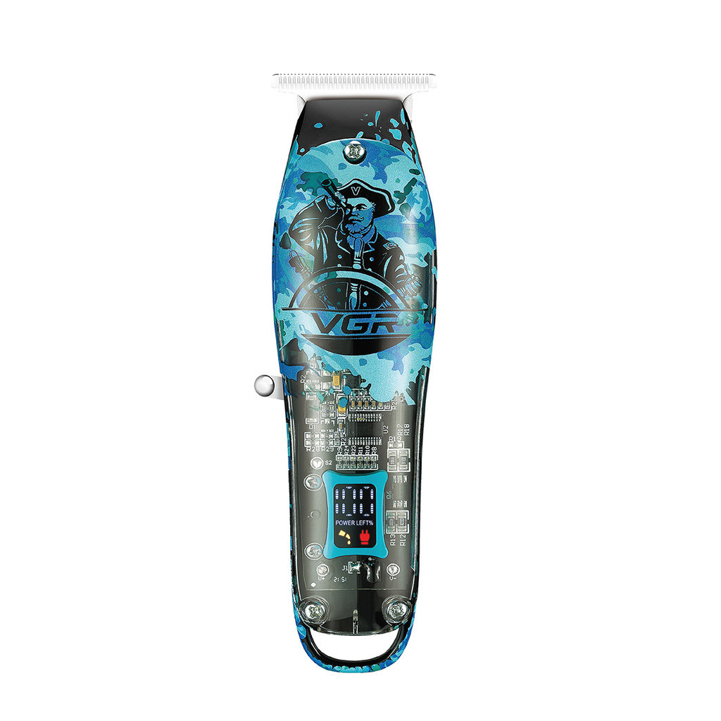 Maquina de cabelo profissional Visor Display LCD +6.000 RPM Sem Fio USB