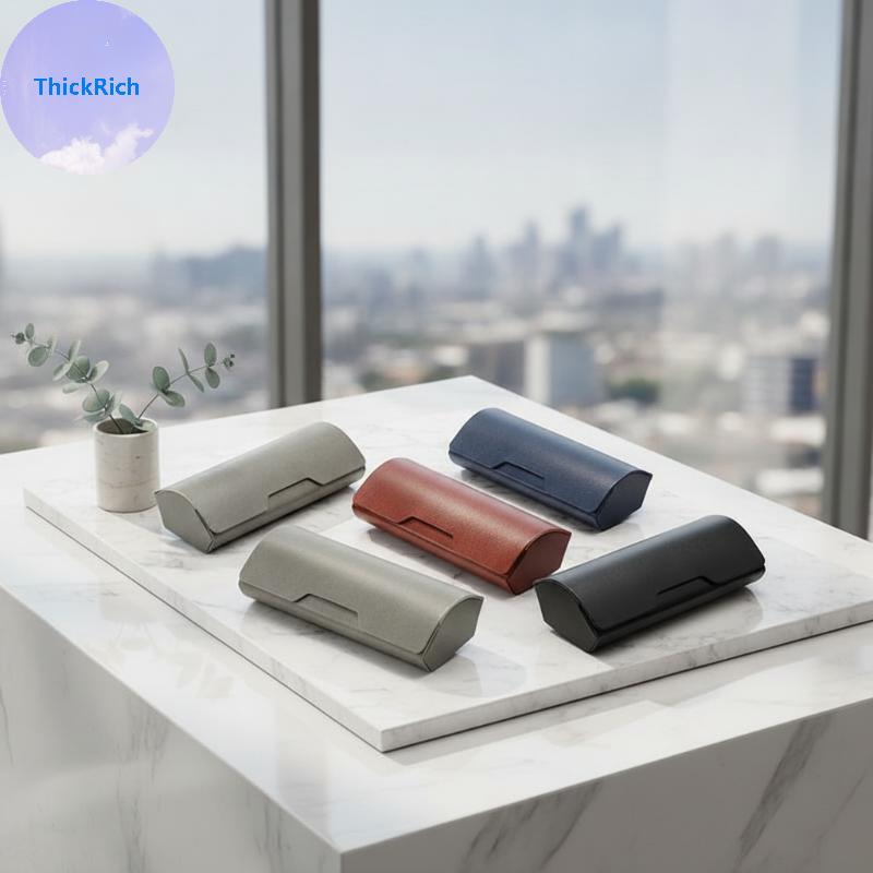 ThickRich PU Couro Protetor De Óculos De Sol Caso Hard Shell Slim Portátil Caixa De Armazenamento Para Estudantes Trabal