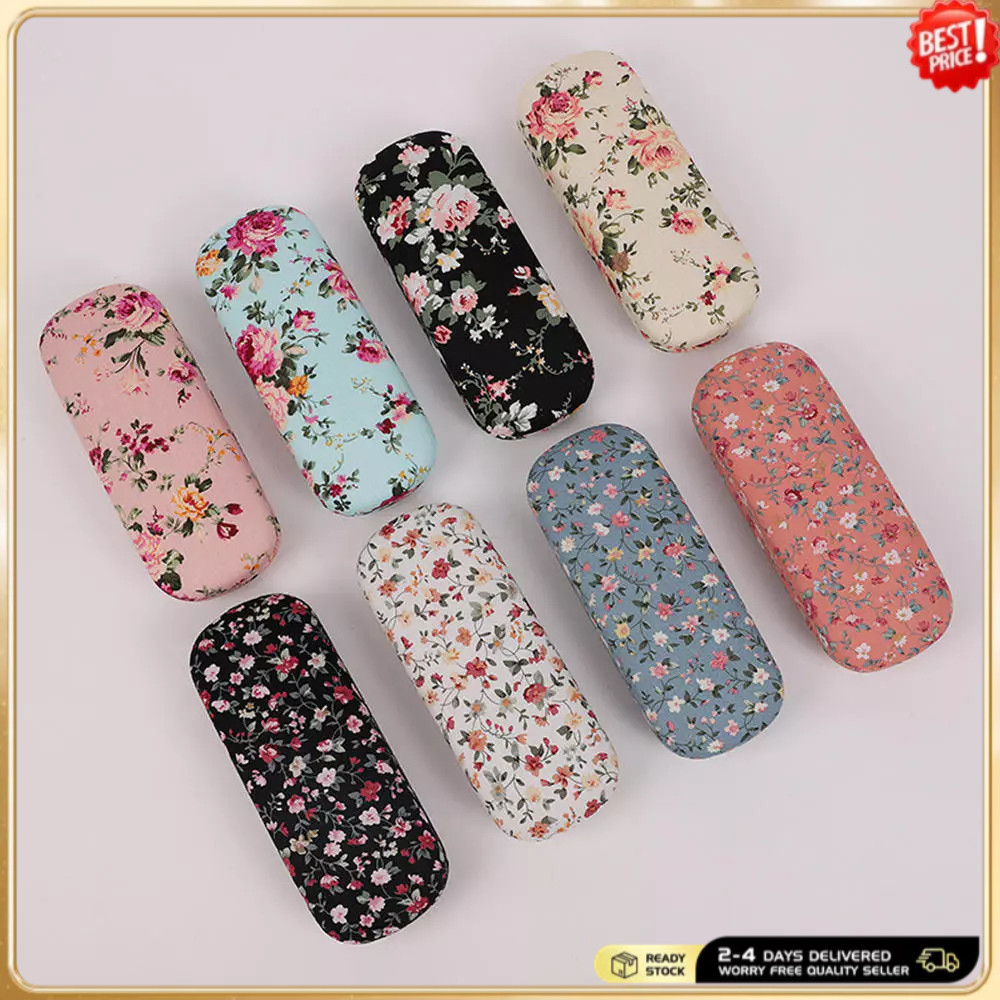 Estojo Para Óculos Com Estampa Floral | Armazenamento De Sol Hard Shell Mulheres E Meninas