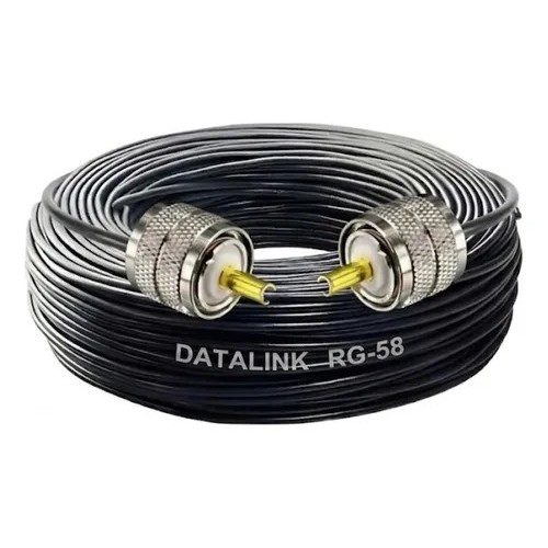 Cabo Coaxial Datalink Rg58 95% 2 Conector Brinde 30m Soldado