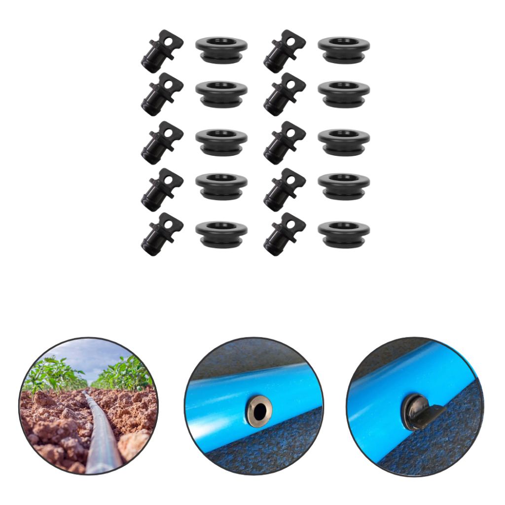 Kit 50 Conector Tampão e Anel Vedante 16 mm Para Vedação