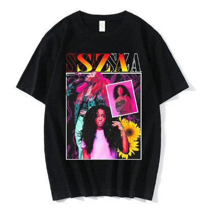 Camiseta Camisa SZA Control Flower Cantora Music