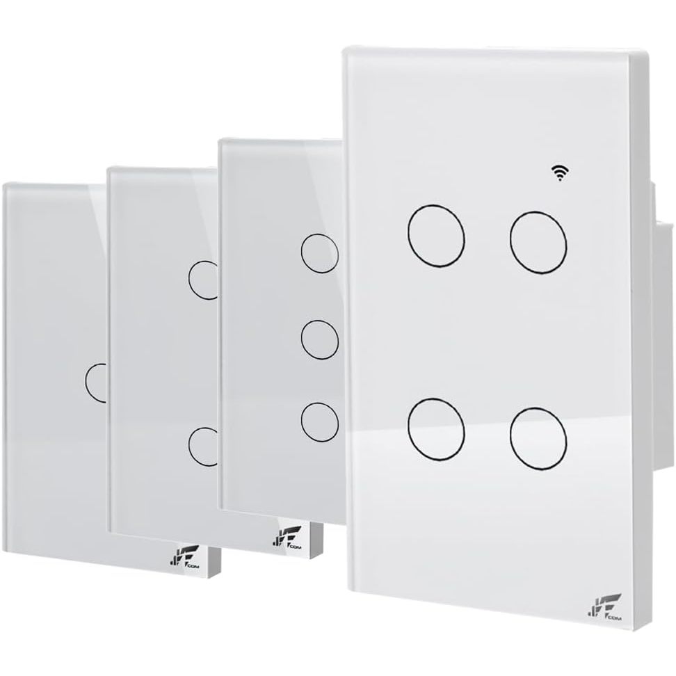 Interruptor Inteligente Wifi 1, 2, 3 ou 4 botões RF 433mHz  compativel  Alexa Google tuya smart life