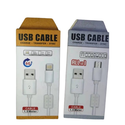 Cabo Carregador Carga-Transfer-Sync USB 1,5m Reforçado