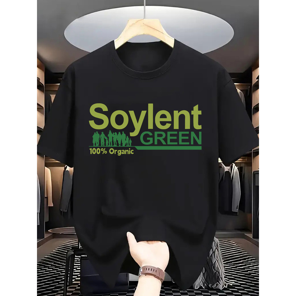 Camiseta 2026 T-shirt Soylent Green Print Creative Top Casual Summer Outdoor Confortável Moderna Estilosa Verão