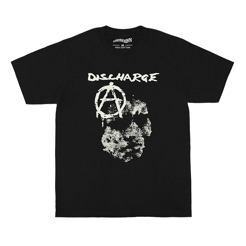 Music Soul Camiseta Unissex Discharge Noise Not Music Punk UK82 Algodão Puro Estampada Confortável Autêntica Retrô
