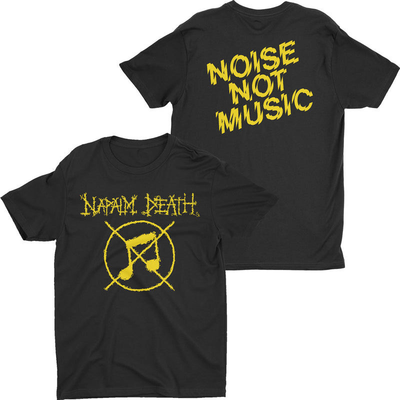 Music.Soul Camiseta Unissex Napalm Death Banda Noise Not Music Estampa Moderna Confortável Estilosa Casual
