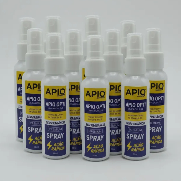 Limpador De Óculos De Grau E De Sol De Telas 60 ML 12 Unidades ATACADO