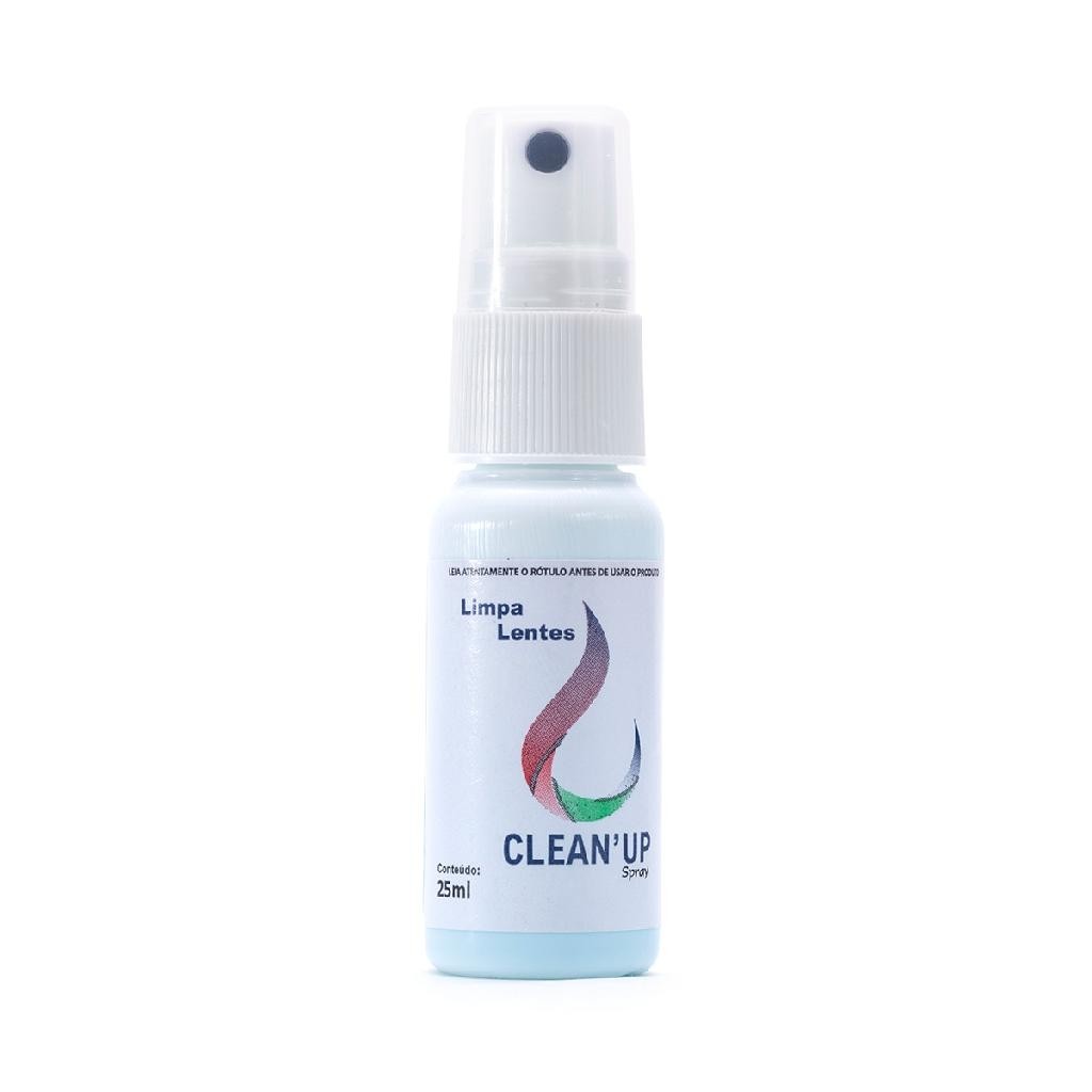 Kit 100 Spray 25ml Clean UP Limpa Tela Celular Led Notebook Oculos Lente Objetiva Camera
