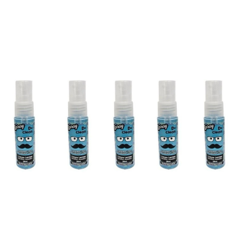 kit 5 Limpa Lentes Óculos Telas Celular com 5 unidades