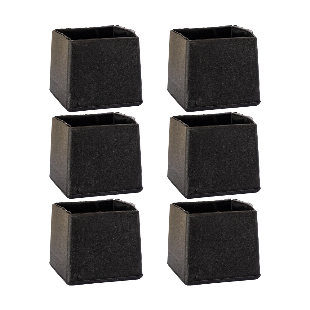 Kit 6 Ponteiras Externa Pe De Cadeira Protetora 5x5cm Pvc