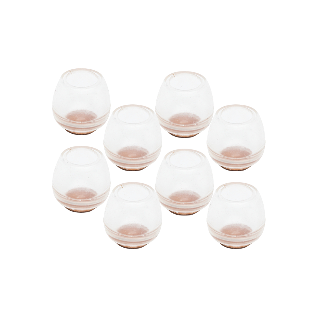 8 Peças Protetor P/ Pé Da Cadeira Mesa De Silicone 19-28mm
