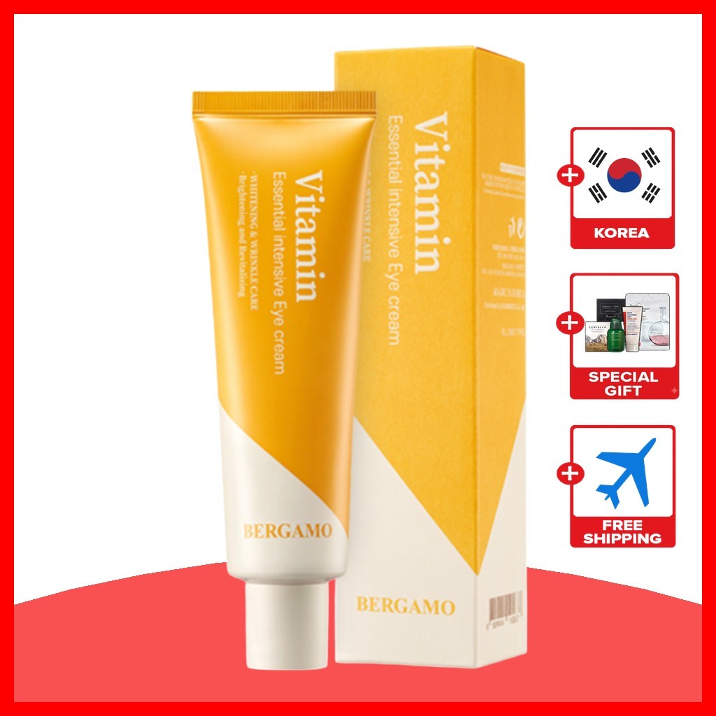[bergamo] Creme Intensivo Para Olhos Vitamina Essencial , 100g , 1 Unidade/Os Coreano/Fórmula Iluminadora