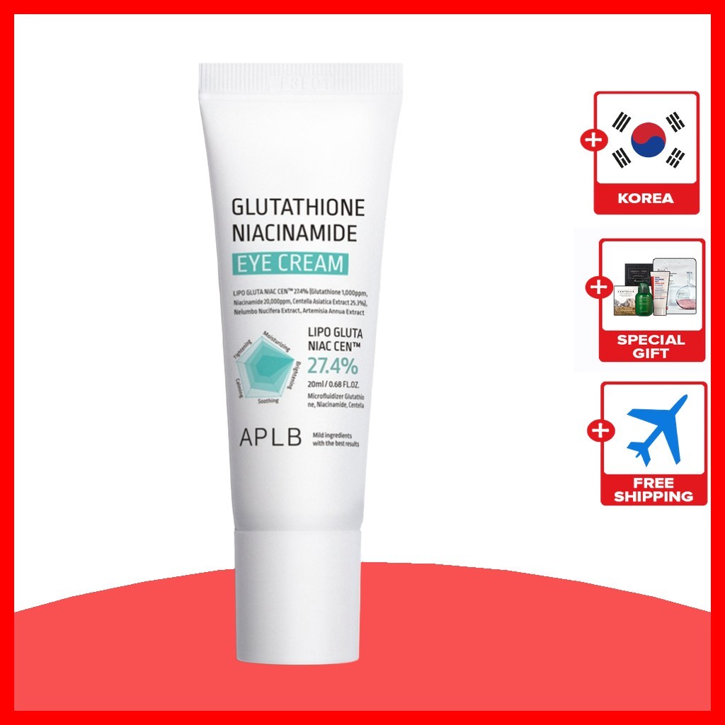 [APLB] Creme Para Os Olhos Com Glutationa Niacinamida , 20ml , 1 Unidade/Coreano/Fórmula Iluminadora