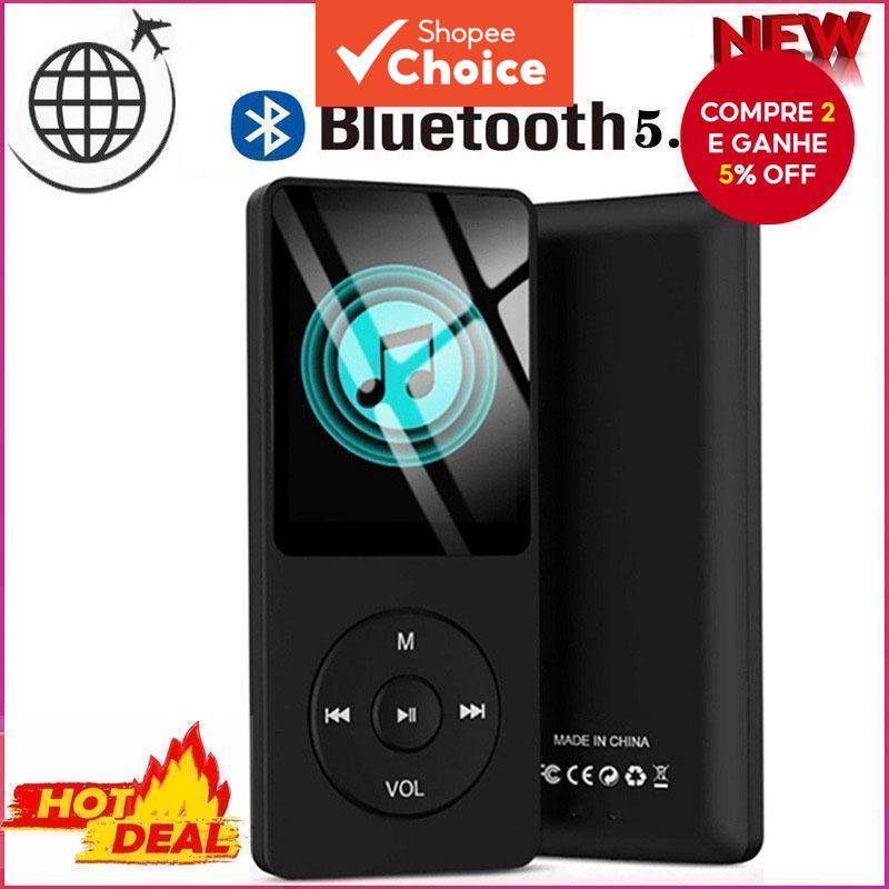 Bluetooth 5.0 MP3 Player HIFI Sport Music Speakers MP4 Media FM Radio Voice Recorder Ebook Reader