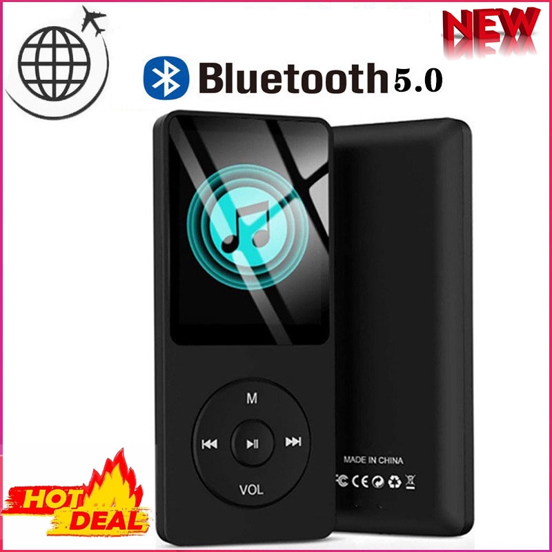 Bluetooth 5.0 MP3 Player HIFI Sport Music Speakers MP4 Media FM Radio Voice Recorder Ebook Reader